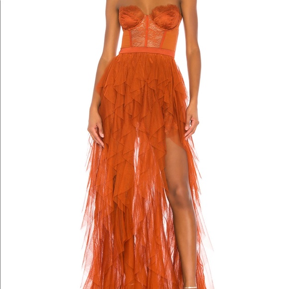 ‼️SOLD‼️For Love & Lemons x Revolve Bustier Gown - Picture 1 of 6